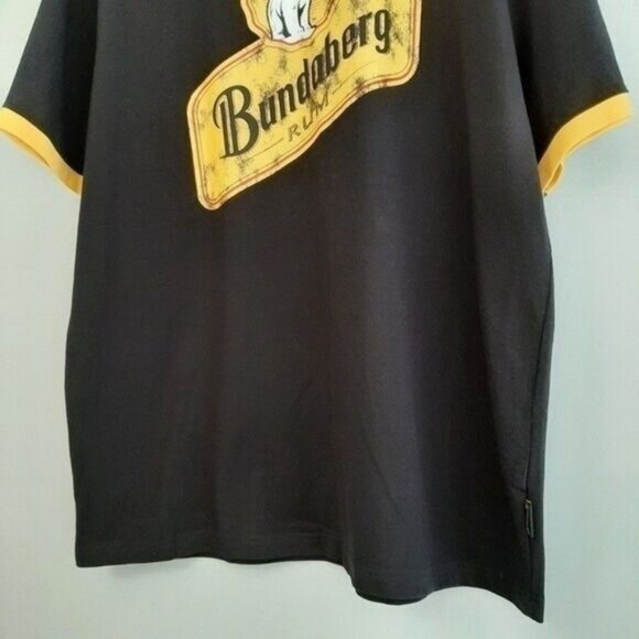 BUNDABERG RUM Promotional Black T-Shirt Polar Bear Men's Sz XL - Picture 5 of 9